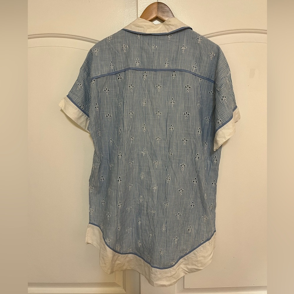 Anthropologie Bijou striped pajama top - Picture 11 of 13